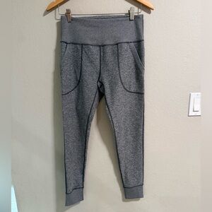Zella Gray High Waisted Jogger Leggings with Pockets Size M